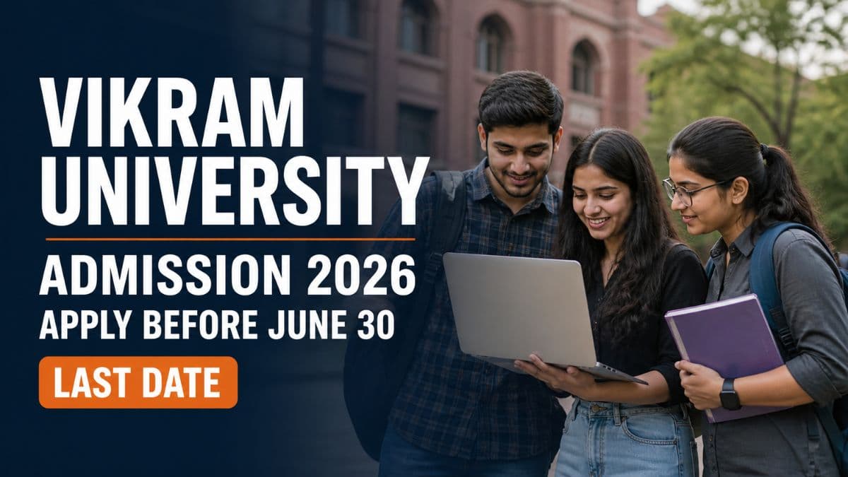 Vikram University Begins Admission 2026