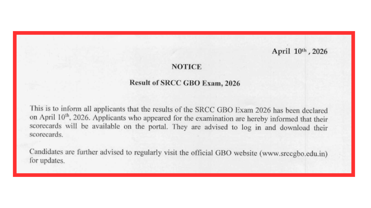 SRCC GBO Result Out 