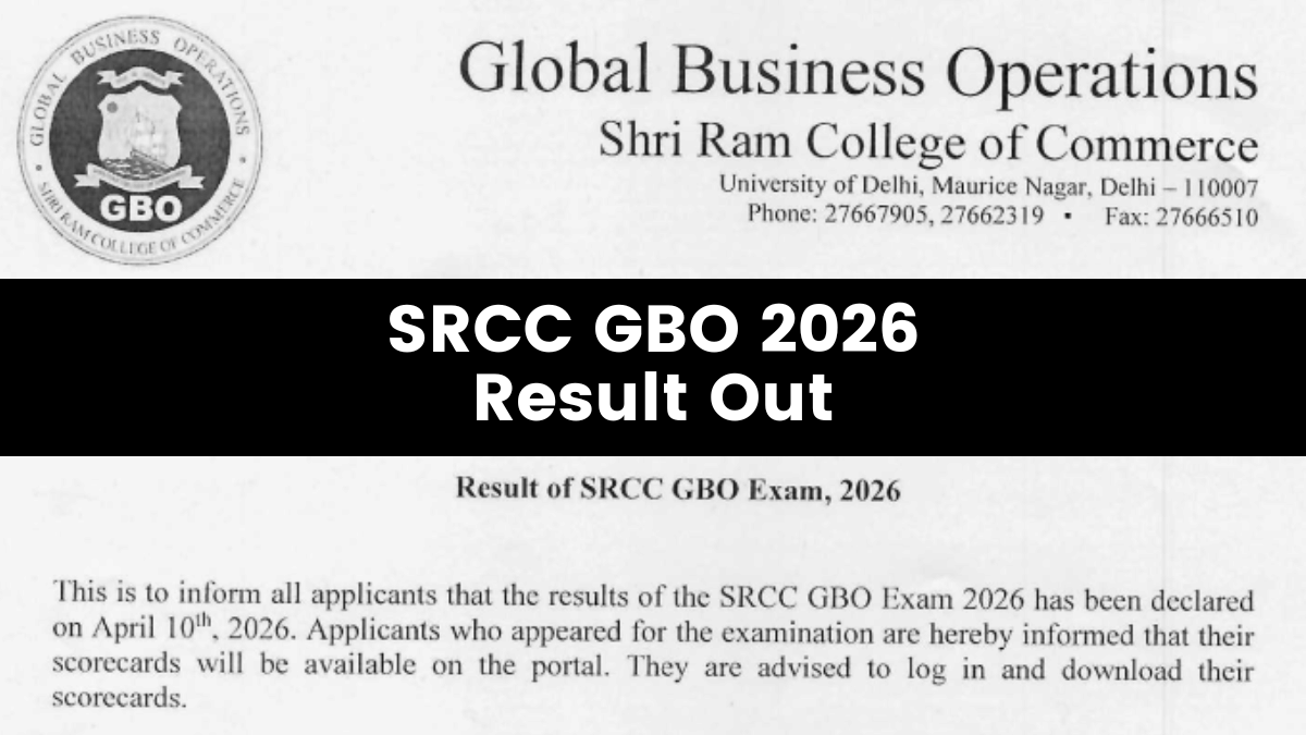 SRCC GBO 2026 Result