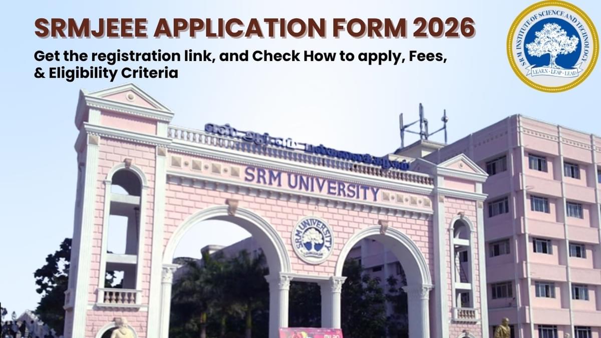 SRMJEEE Application 2026