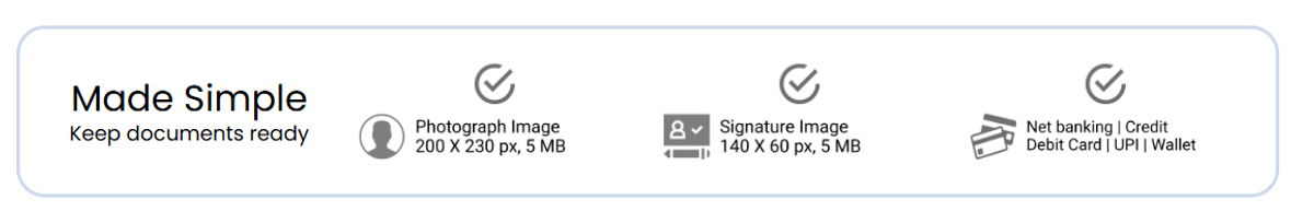 SRMJEEE Documents Required
