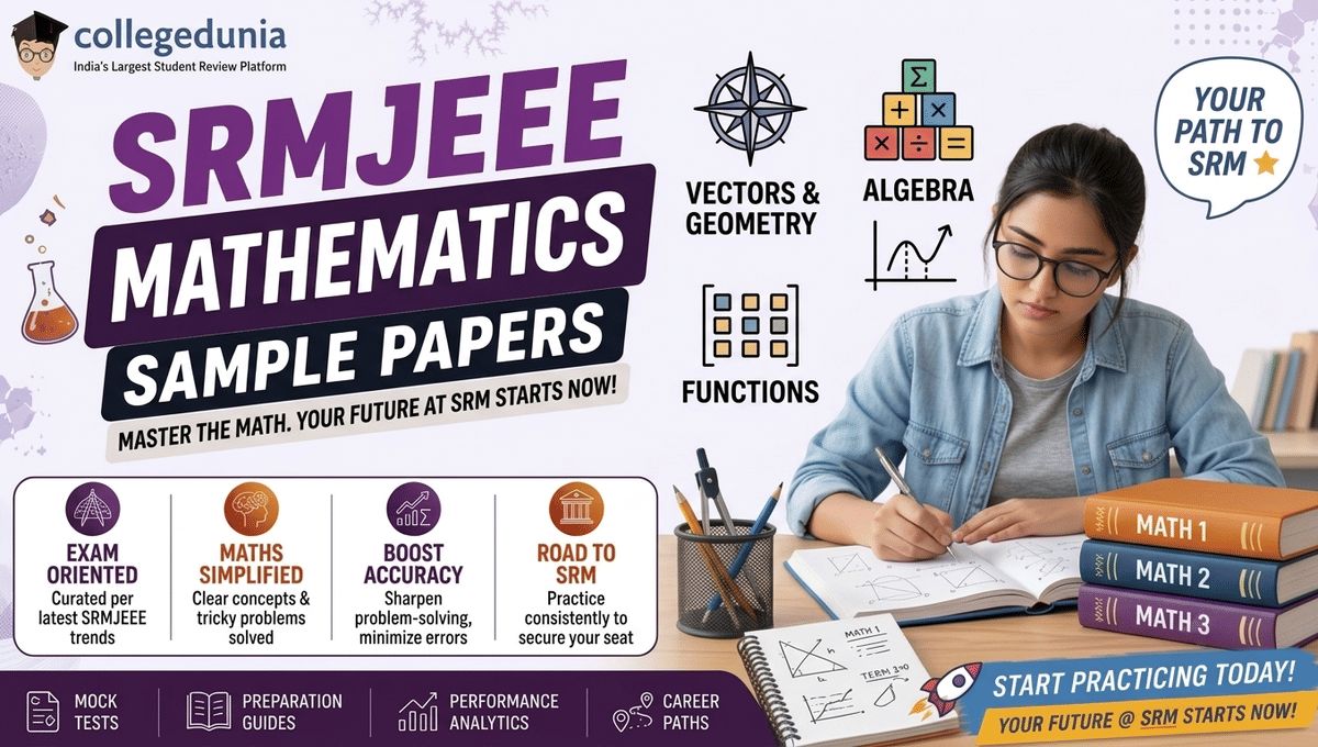 SRMJEEE Maths Sample Paper
