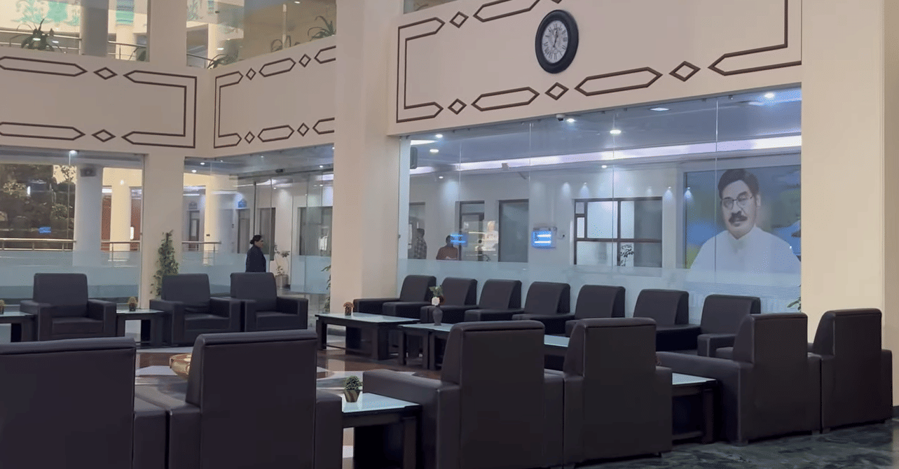 SRM University Reception Area