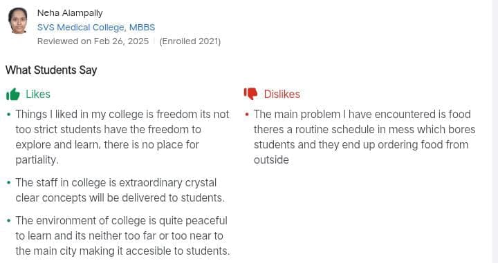 SVSMC Student Review