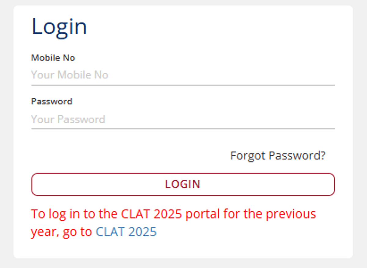 CLAT Registration Link 2026