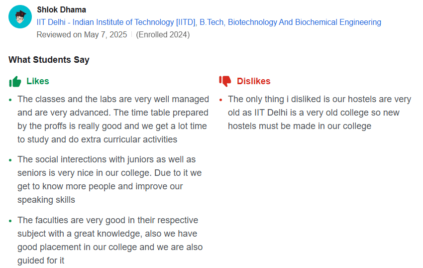 iit delhi review