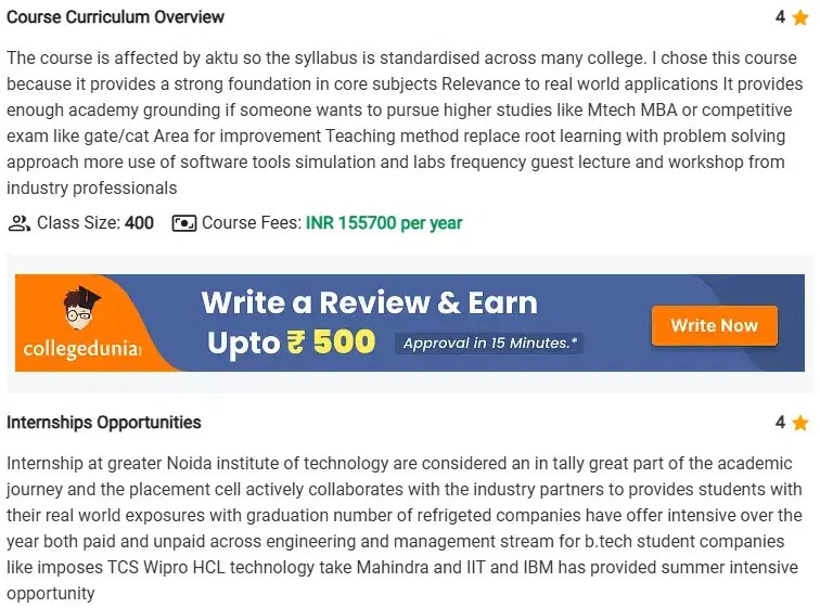 AKTU Student Review