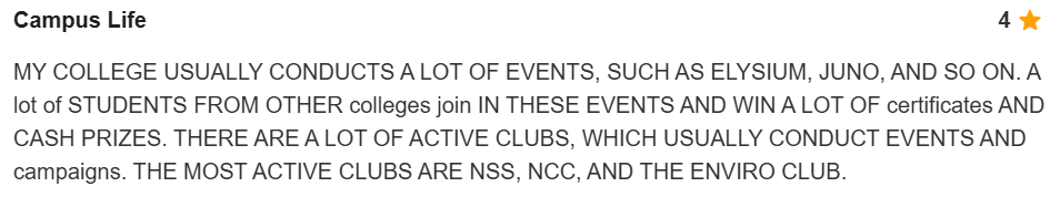 Guru Nanak College (Autonomous) student review