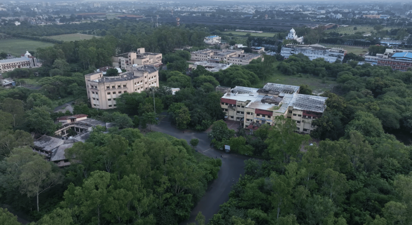 Devi Ahilya Vishwavidyalaya Aerial View