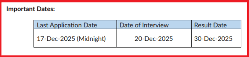 Notification Dates for MIT-WPU MBA Admission 2026