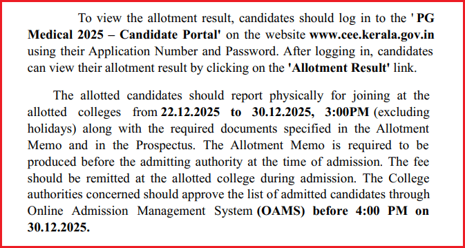 &nbsp;Kerala NEET PG Phase 2 Allotment 2025