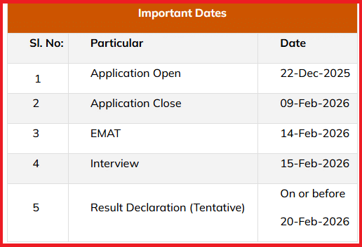 IIM Visakhapatnam EMBA Admission 2026 &ndash; Important Dates