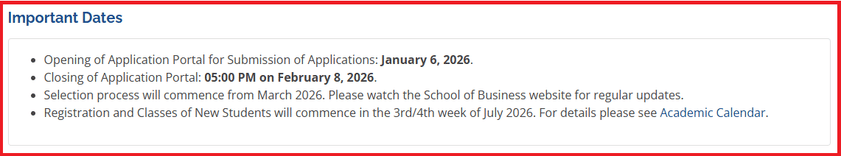 IIT Guwahati MBA Admision Dates 2026