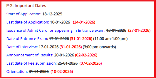 Mewar University PhD Admission 2026 Revised Dates