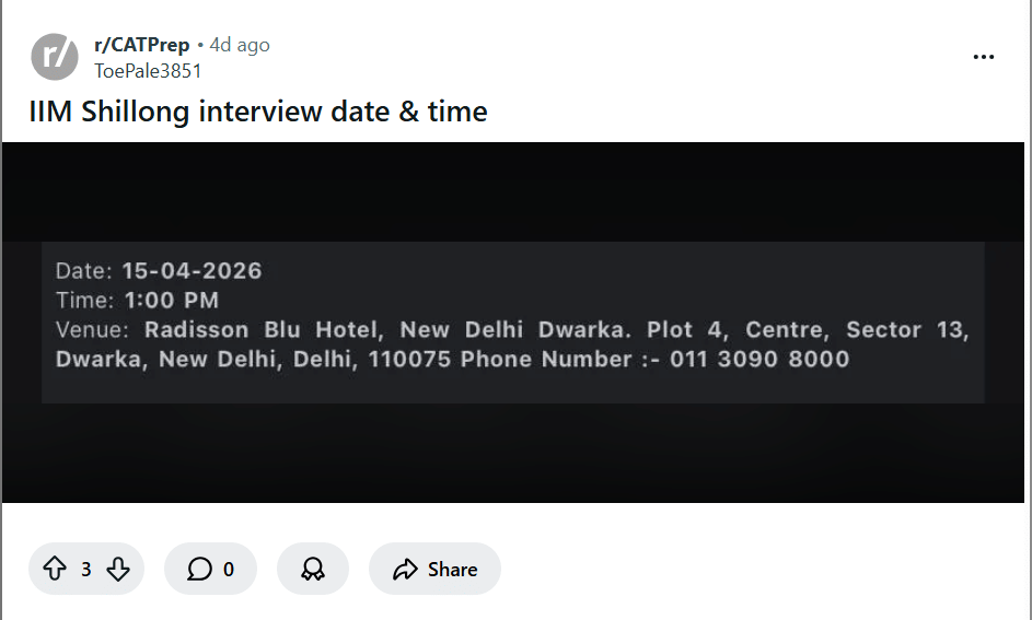 IIM SHILLONG PI CALL EMAIL FOR PGP ADMISION 2026