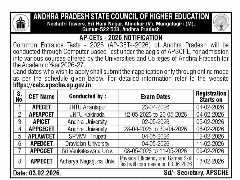 Official Notification