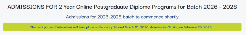 XLRI Jamshedpur Online PGDM Admission 2026 Dates