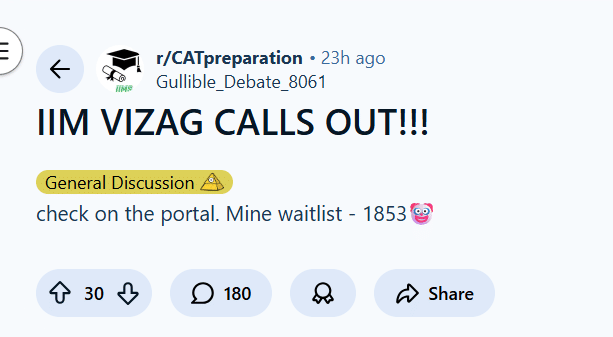 IIM Visakhapatnam PI Calls 2026 Out