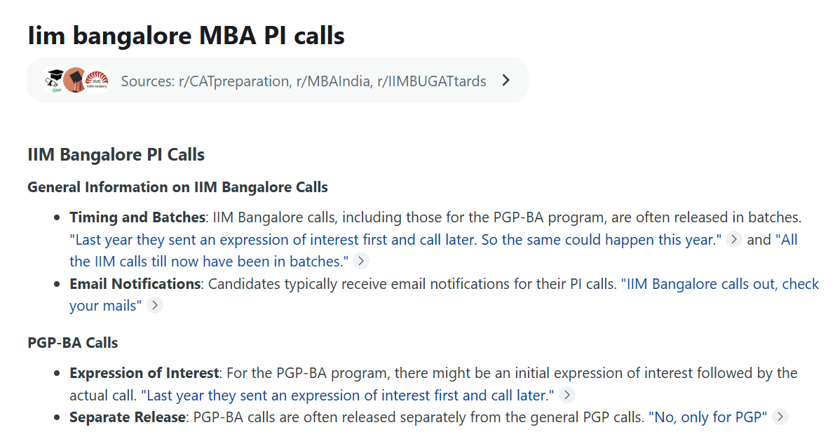 IIM Bangalore MBA Admission 2026 Round 2 PI Calls Out