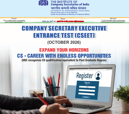 CSEET October 2026 Registration Open 