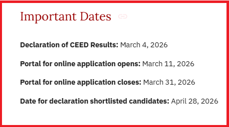 IIT Gandhinagar MDes Admission 2026 Dates