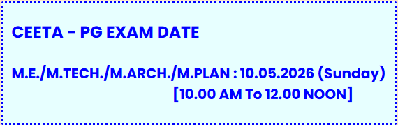 CEETA-PG 2026 Important Dates