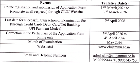 CLUJET 2026 Important Dates