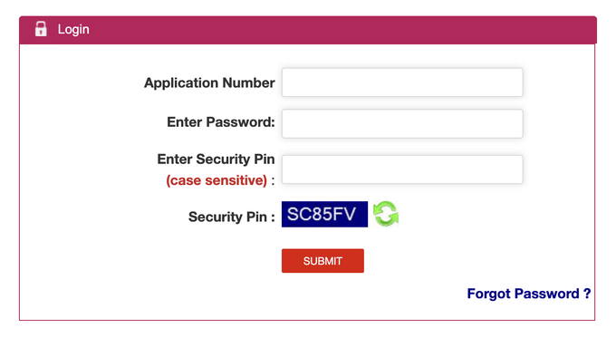 JEE Mains Admit Card
