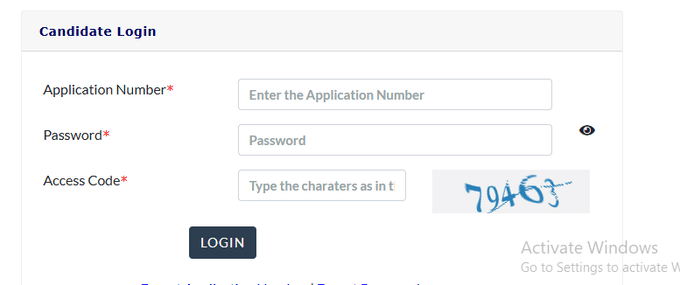 This si the candidate login page for the KEAM 2026 Exam