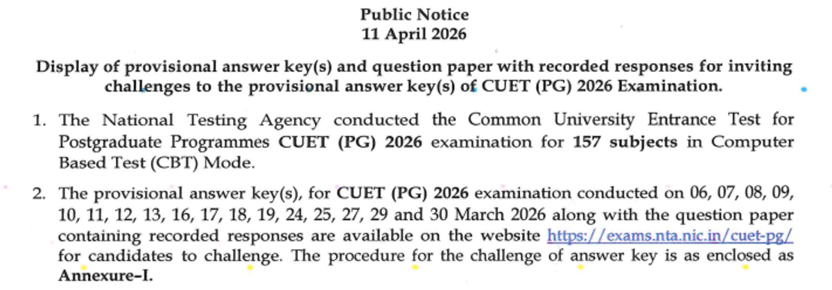 cuet pg answer key 