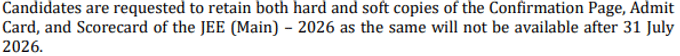 JEE Main result 2026