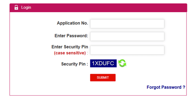 CUET login portal 