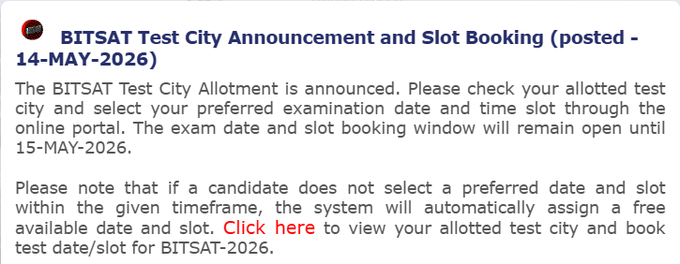 BITSAT 2026