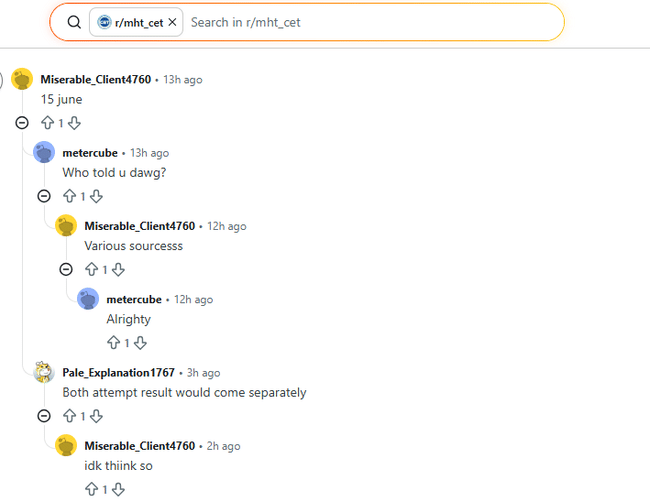 MHT CET Reddit 
