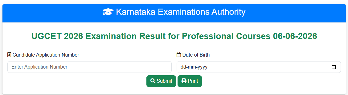 KCET result 