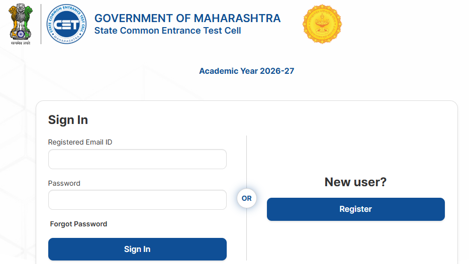 MHT CET Result portal