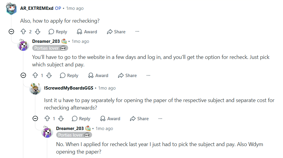ICSE Class X Result 2026 Re-evaluation Reddit Post