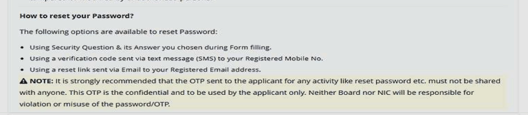 How to Reset WBJEE 2026 Password
