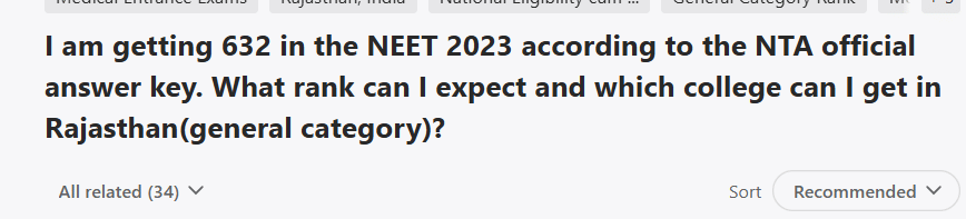 NEET 2026 Rajasthan Quora