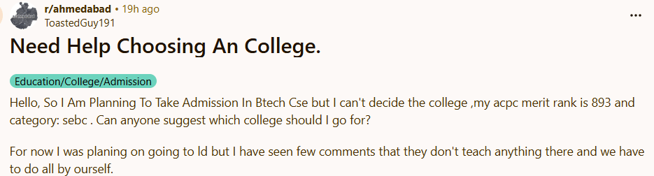 ACPCSEBC Cutoff 2026 Reddit