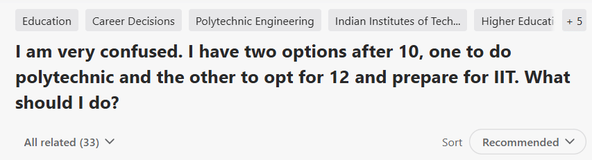 DCECE Quora Suggestion