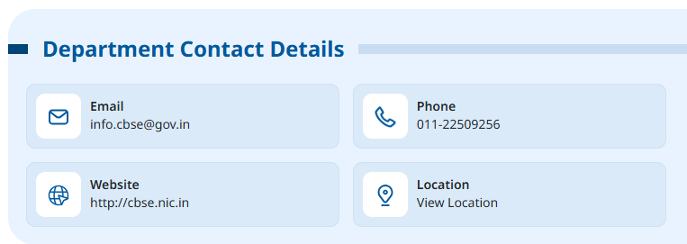 CBSE Helpline Number 
