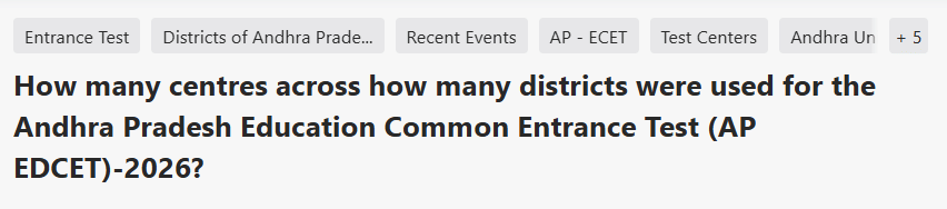 AP EDECET 2026 exam center quora post