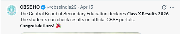 CBSE Result on Twitter