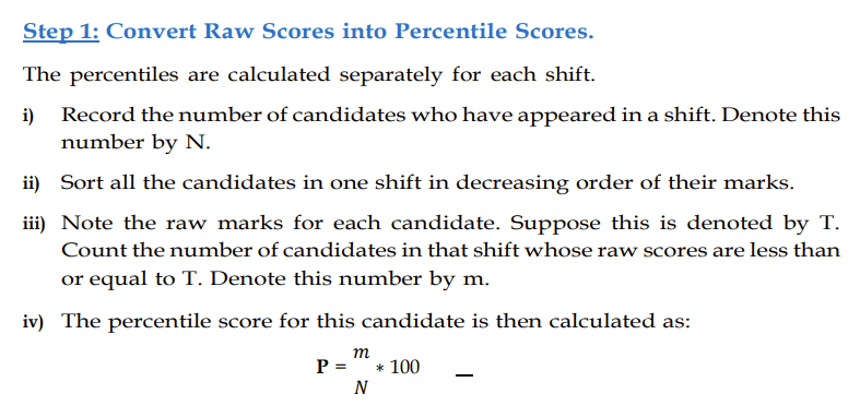 CUET 2026 Percentile Calculation