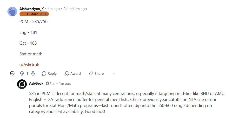 CUET 2026 Reddit