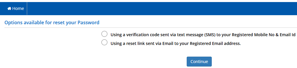 NEET Password Reset 