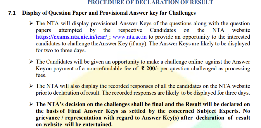 ICAR AIEEA PG 2026 Provisional Answer Key