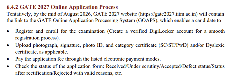 How to Fill GATE 2027 Application Form: Step-by-Step