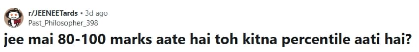 80 marks in jee mains